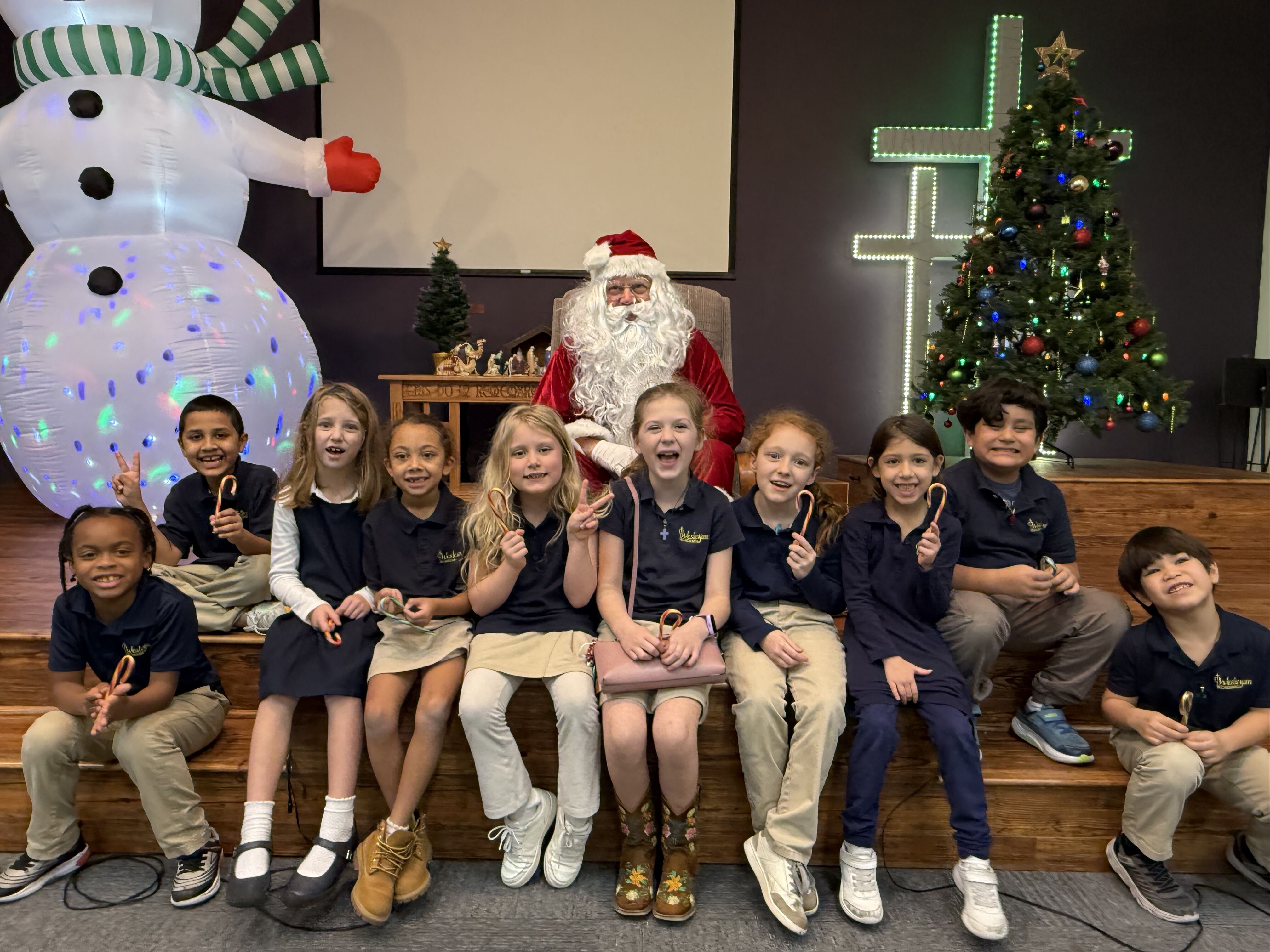 Preschool students in classroom activity